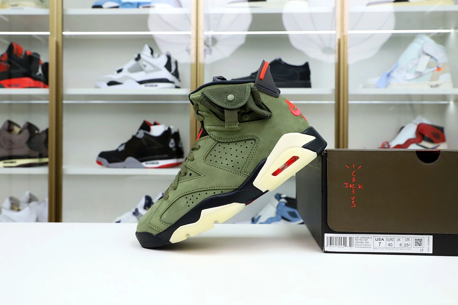 X RETRO SCOTT AIR JORDAN 'OLIVE' TRAVIS 6 0901